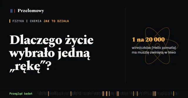 Chiralność: cząsteczki lewo- i prawoskrętne i dlaczego życie wybrało jedną stronę