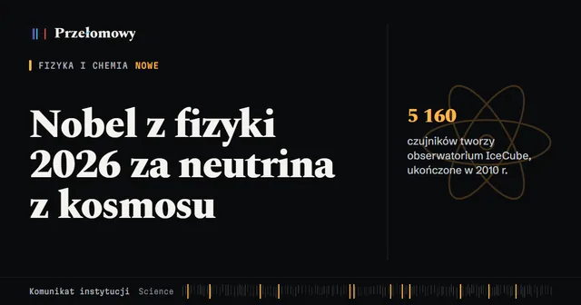 Nobel z fizyki 2026 dla Francisa Halzena za neutrina z kosmosu i obserwatorium IceCube