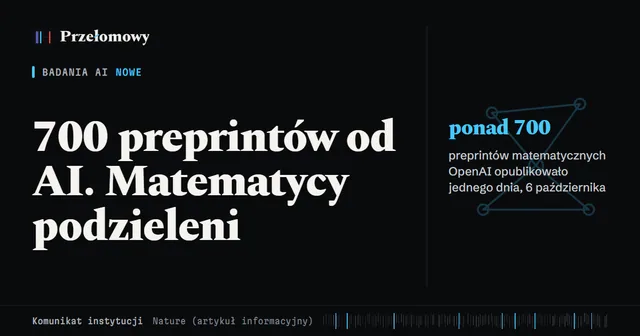 OpenAI wrzuciło na GitHub ponad 700 preprintów matematycznych napisanych przez AI